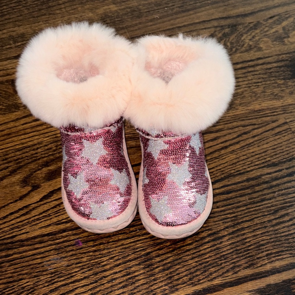Pink Star Kids Boots